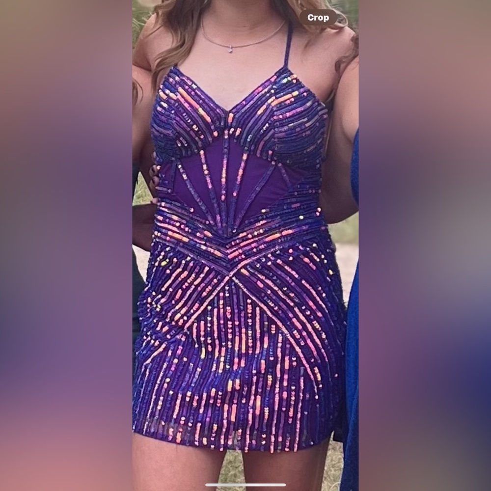 Purple Rachel Allen dress, size 8.